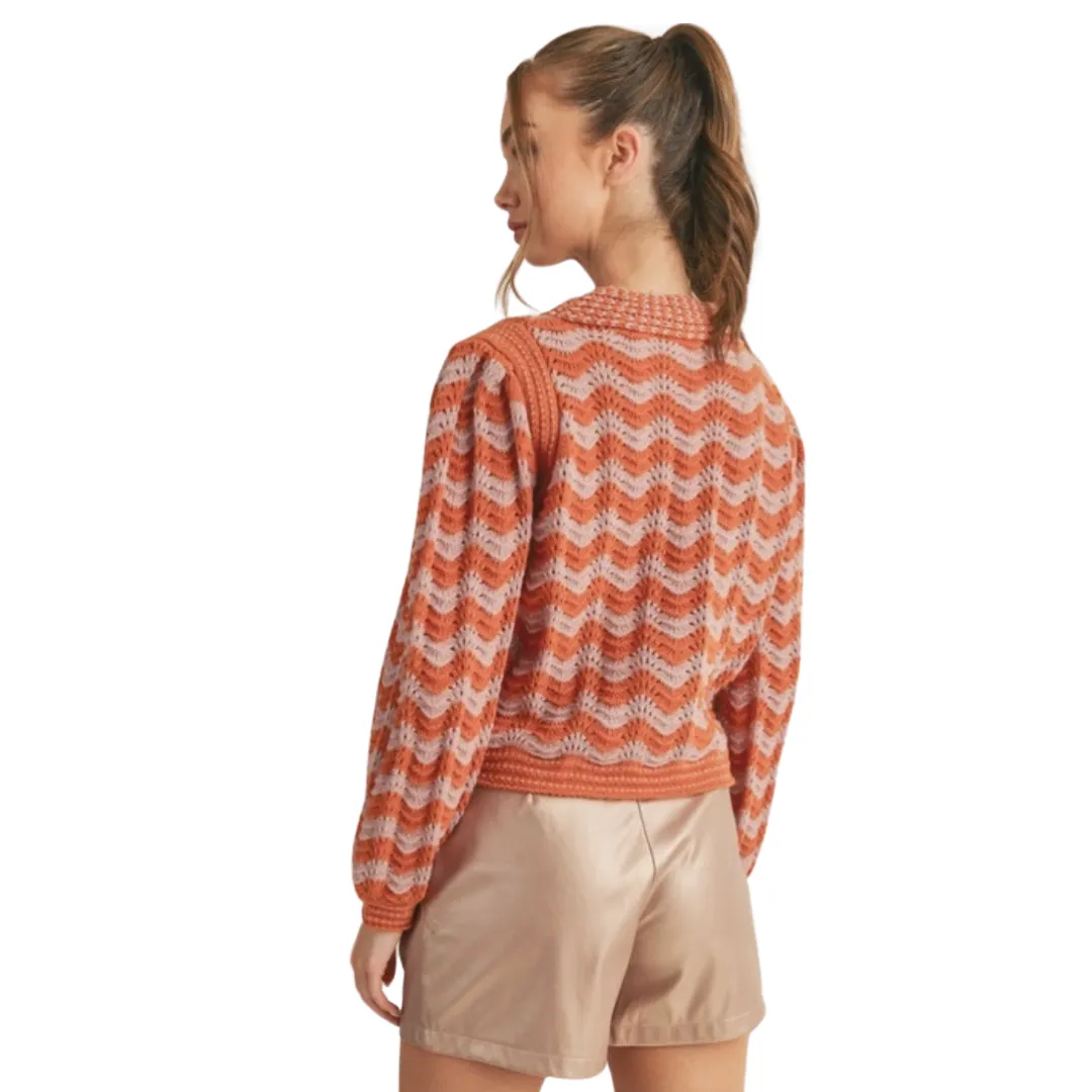 Apparel- En Merci Muti Color Pointelle Sweater
