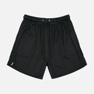 Basic Black Relaxed Shorts - 8"