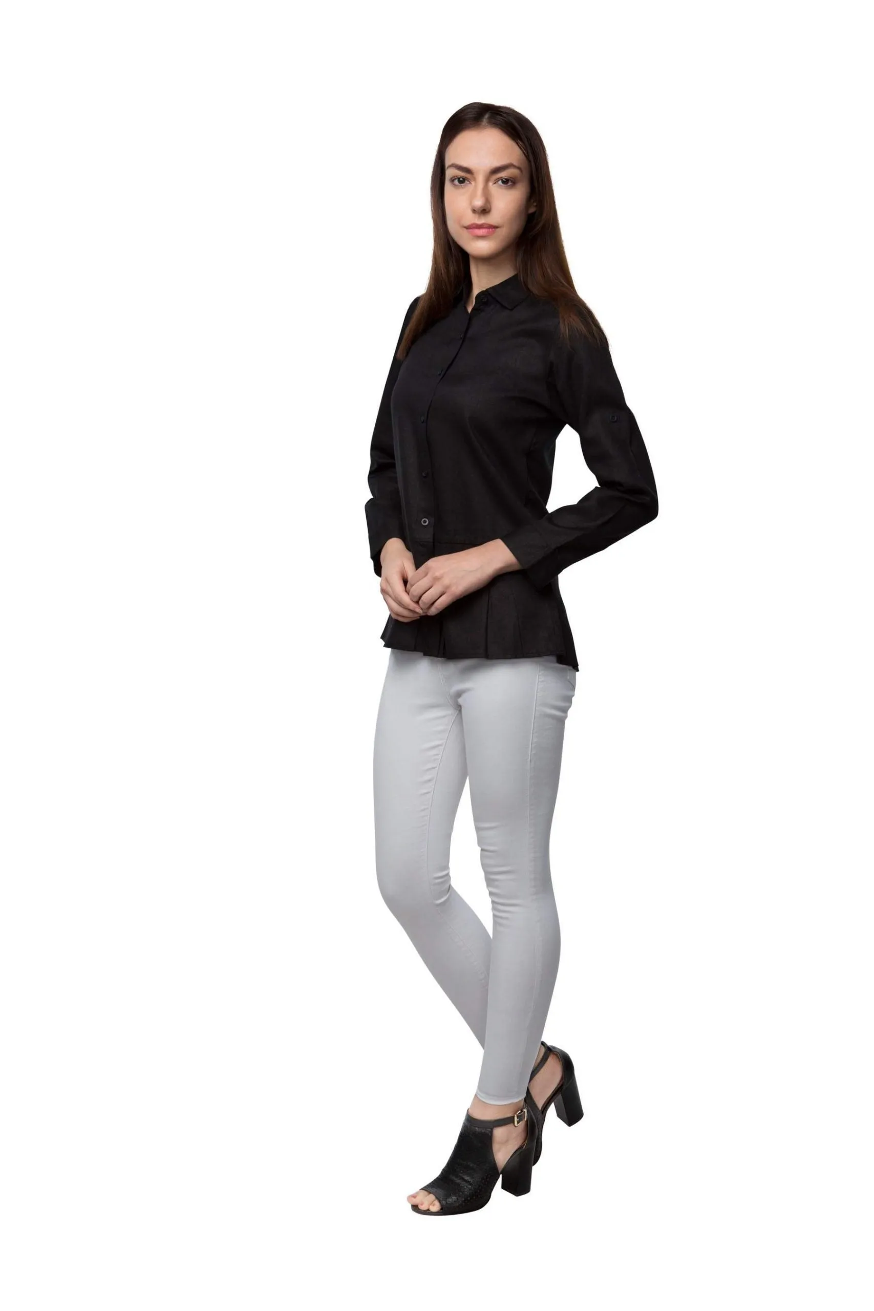 Breezy Low Peplum Top