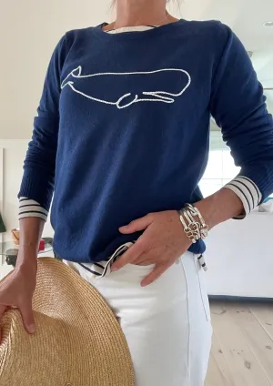 Cashmere Nantucket Whale Sweater