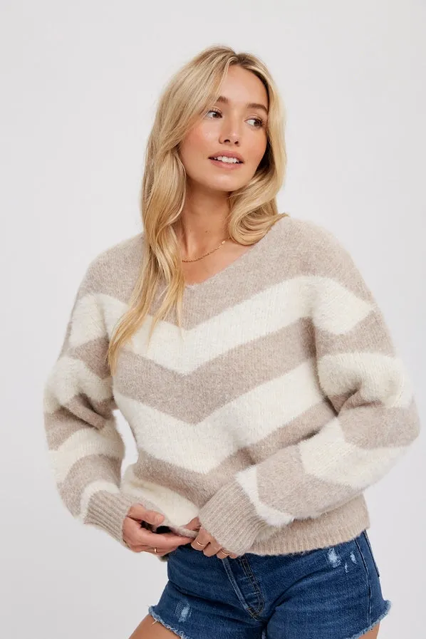 Chevron Cozy Sweater