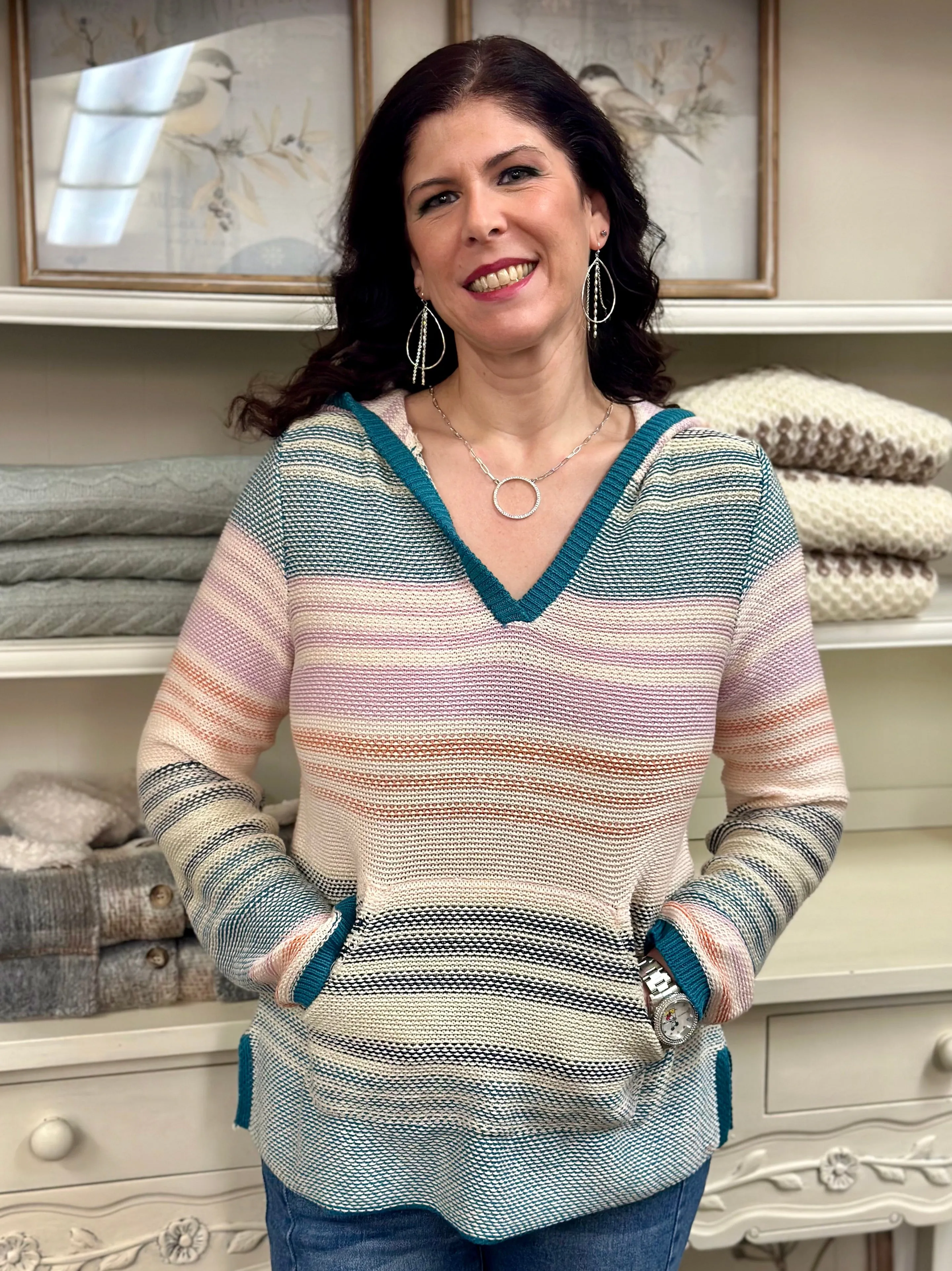 Coastal Cozy Hoodie Sweater
