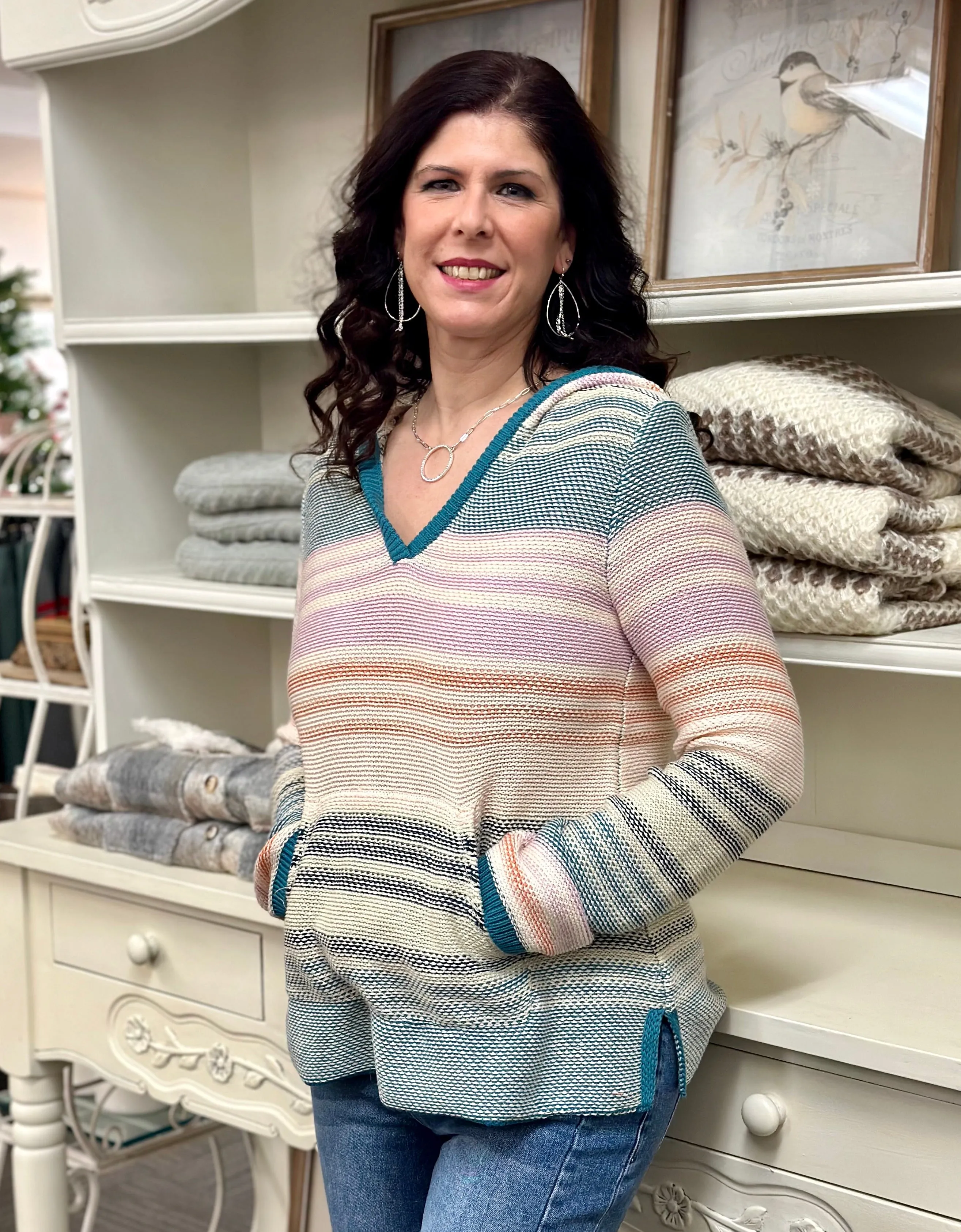 Coastal Cozy Hoodie Sweater