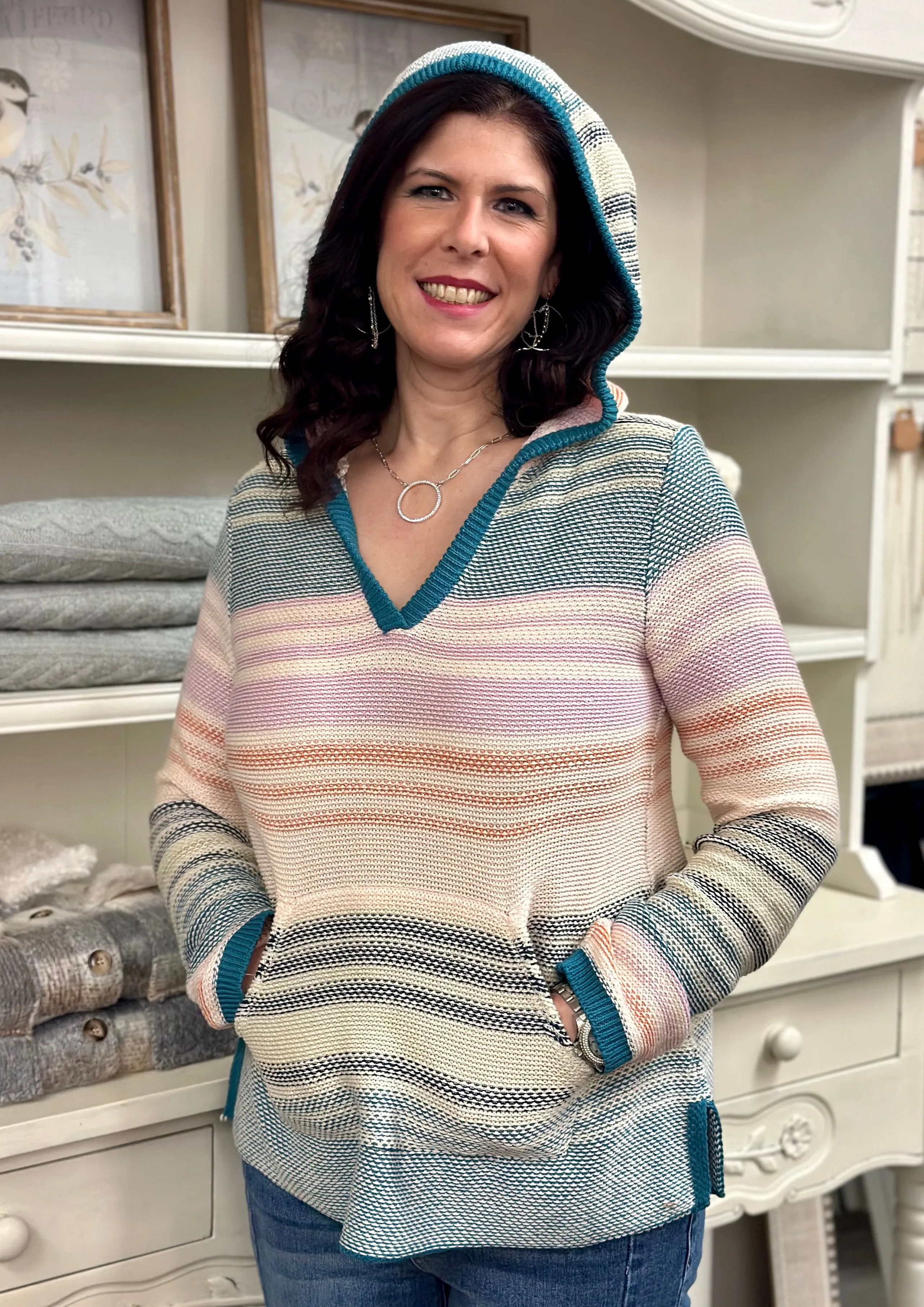 Coastal Cozy Hoodie Sweater