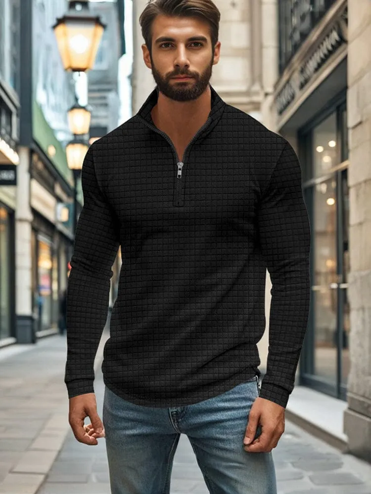 Comfy Soft Grid Texture Top