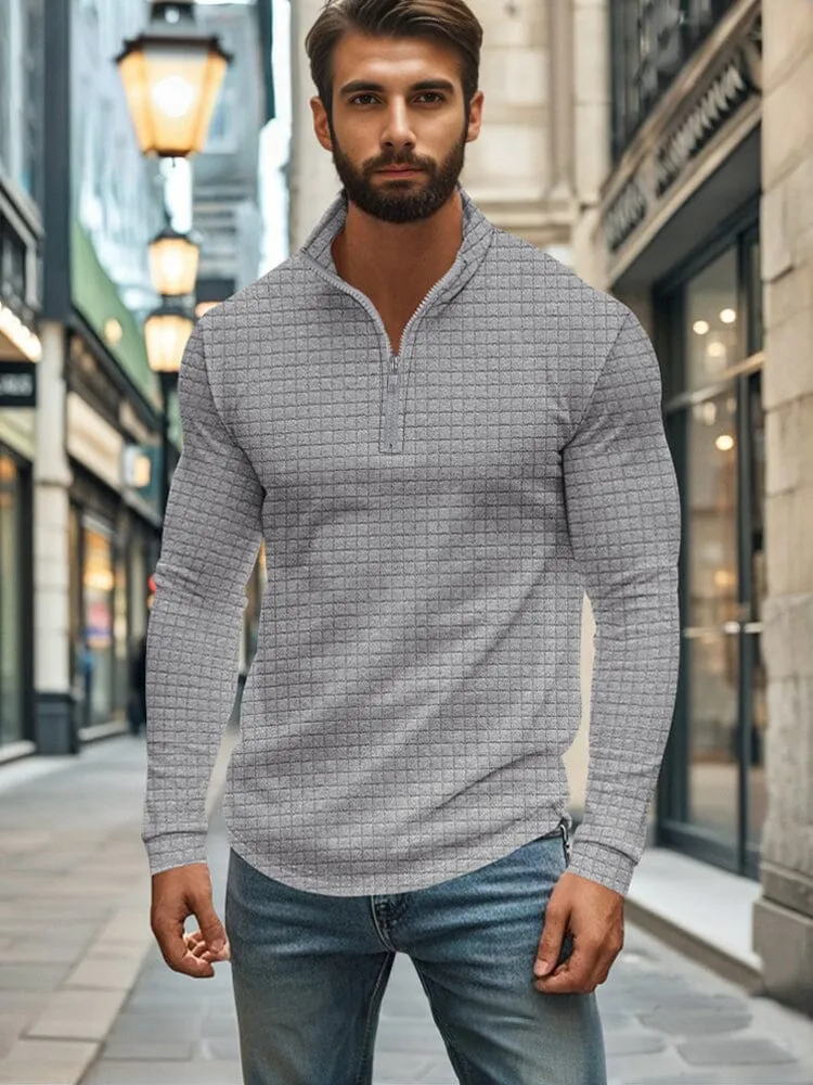 Comfy Soft Grid Texture Top