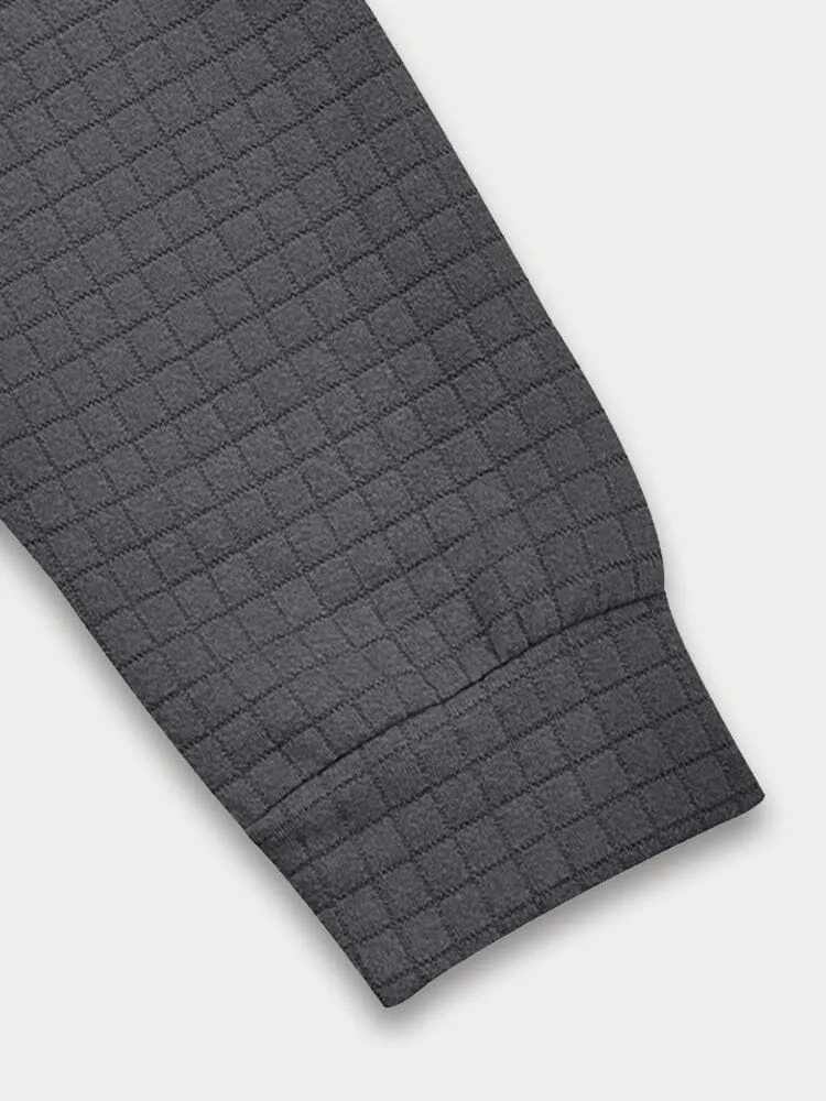 Comfy Soft Grid Texture Top