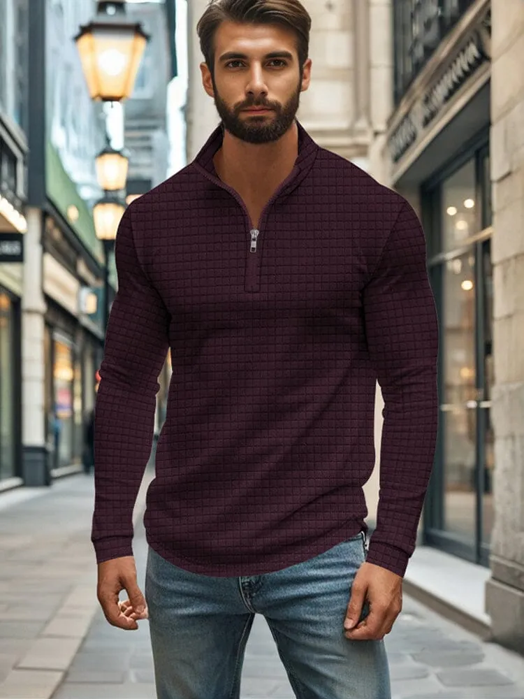 Comfy Soft Grid Texture Top