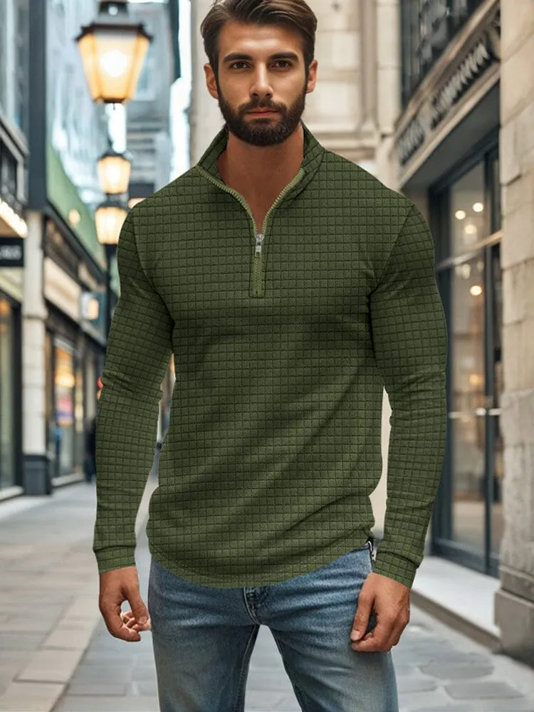 Comfy Soft Grid Texture Top