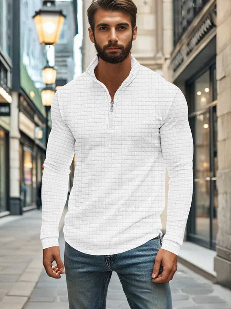 Comfy Soft Grid Texture Top