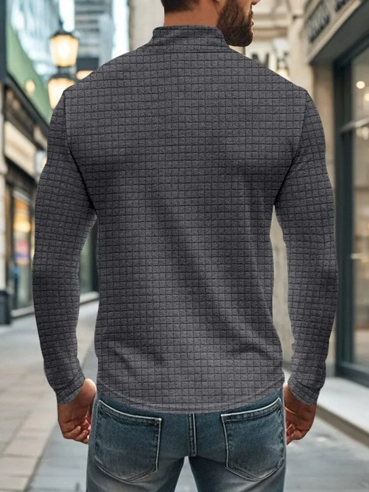 Comfy Soft Grid Texture Top