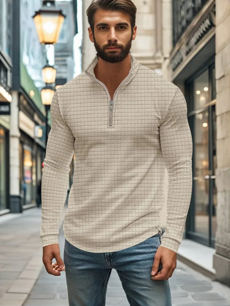 Comfy Soft Grid Texture Top
