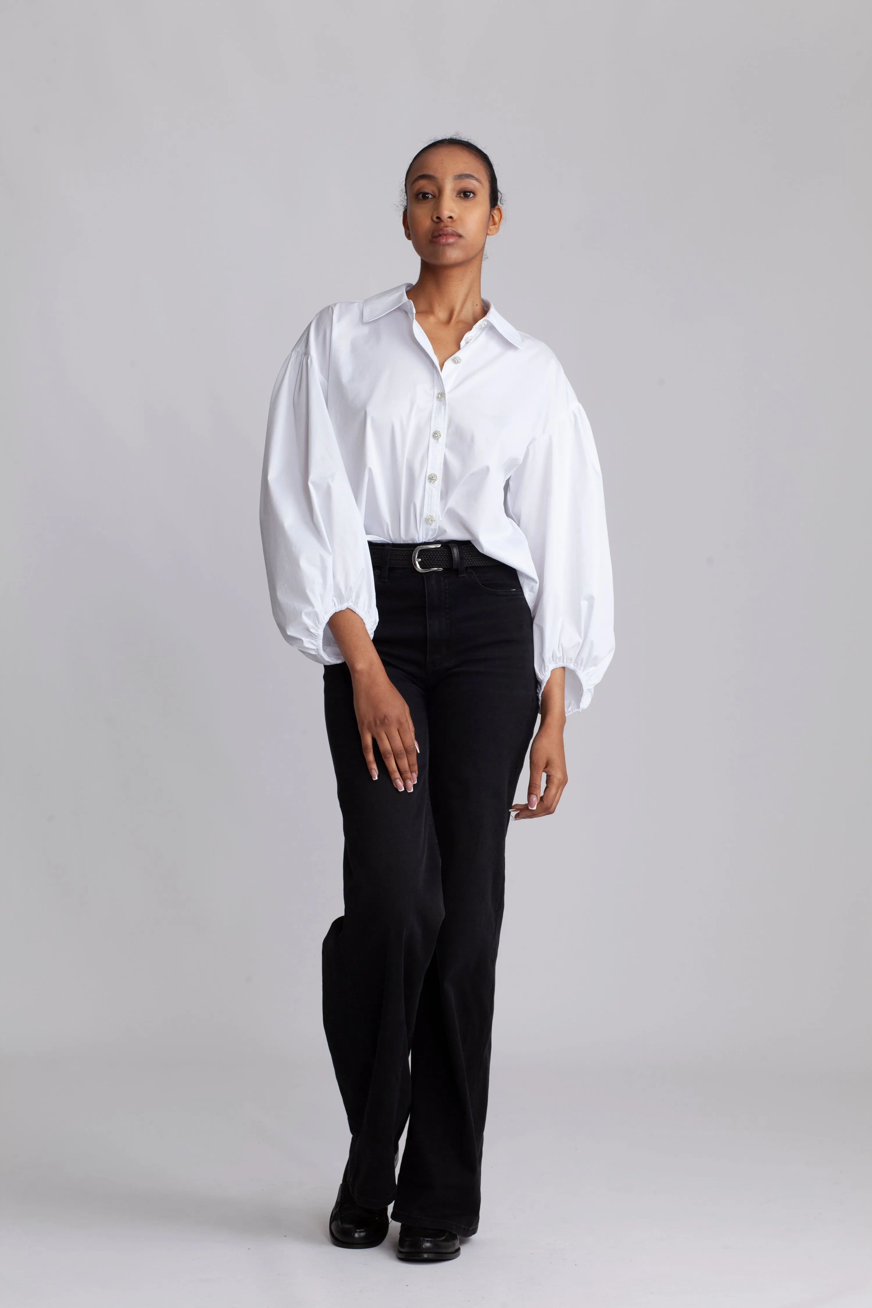 Cottoncc Crisp Crystal Shirt - White