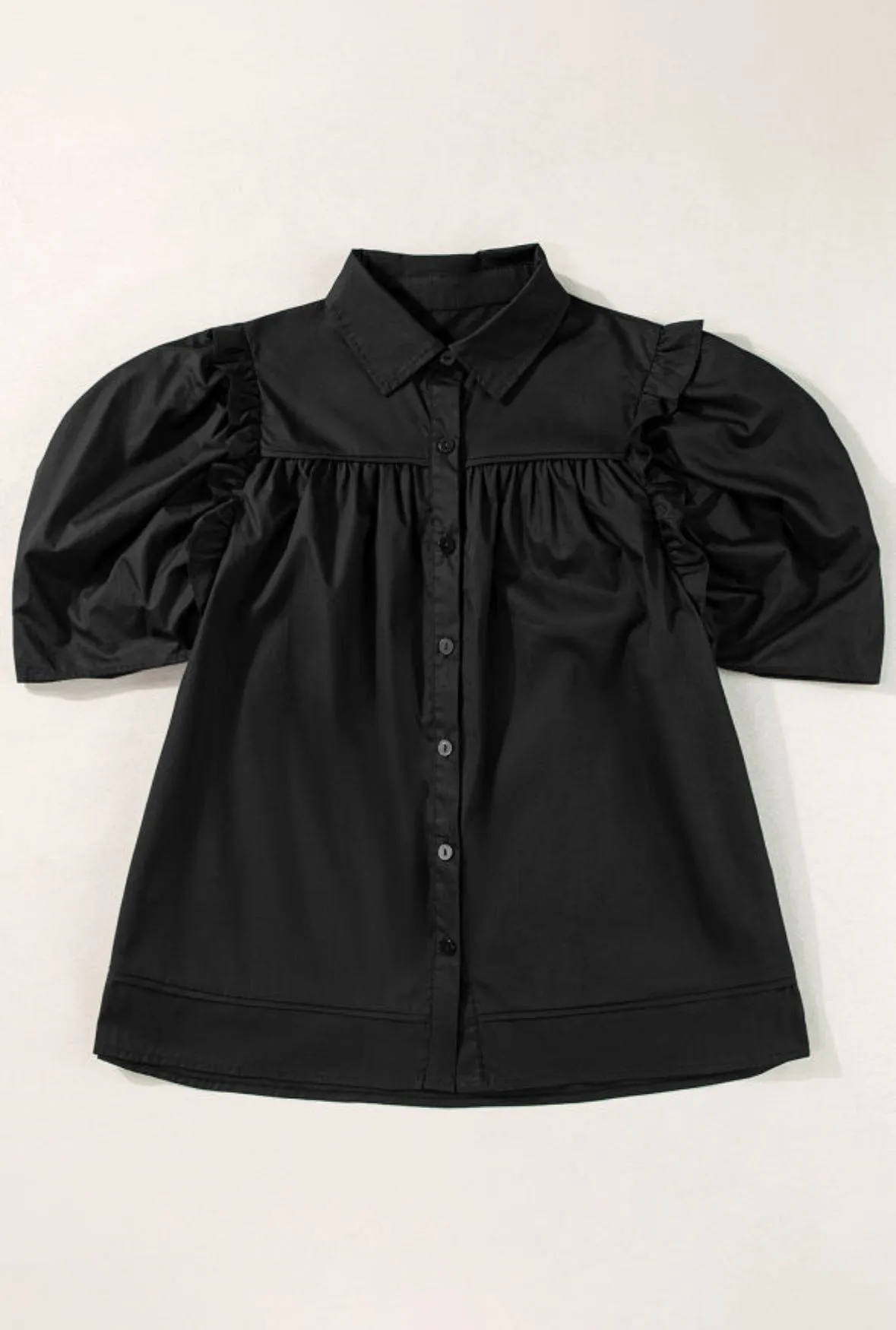 Crisp Puff Sleeve Shirt