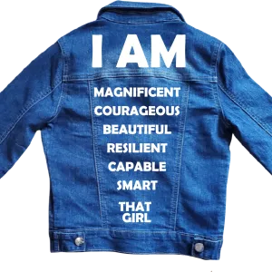 Girls Blue Jean Jacket - Custom Option Available