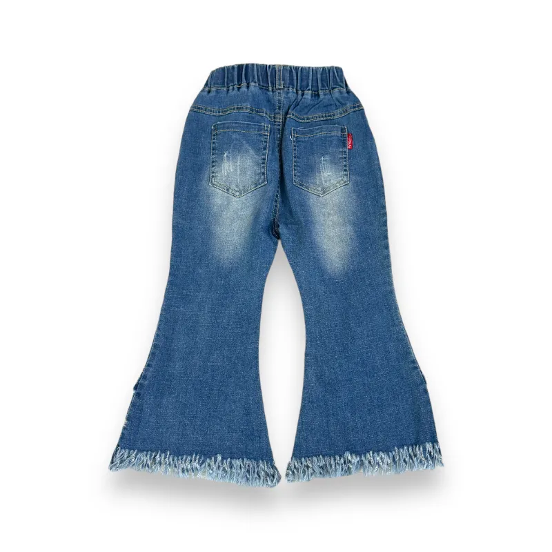Girls Stylish Jeans With Scarf