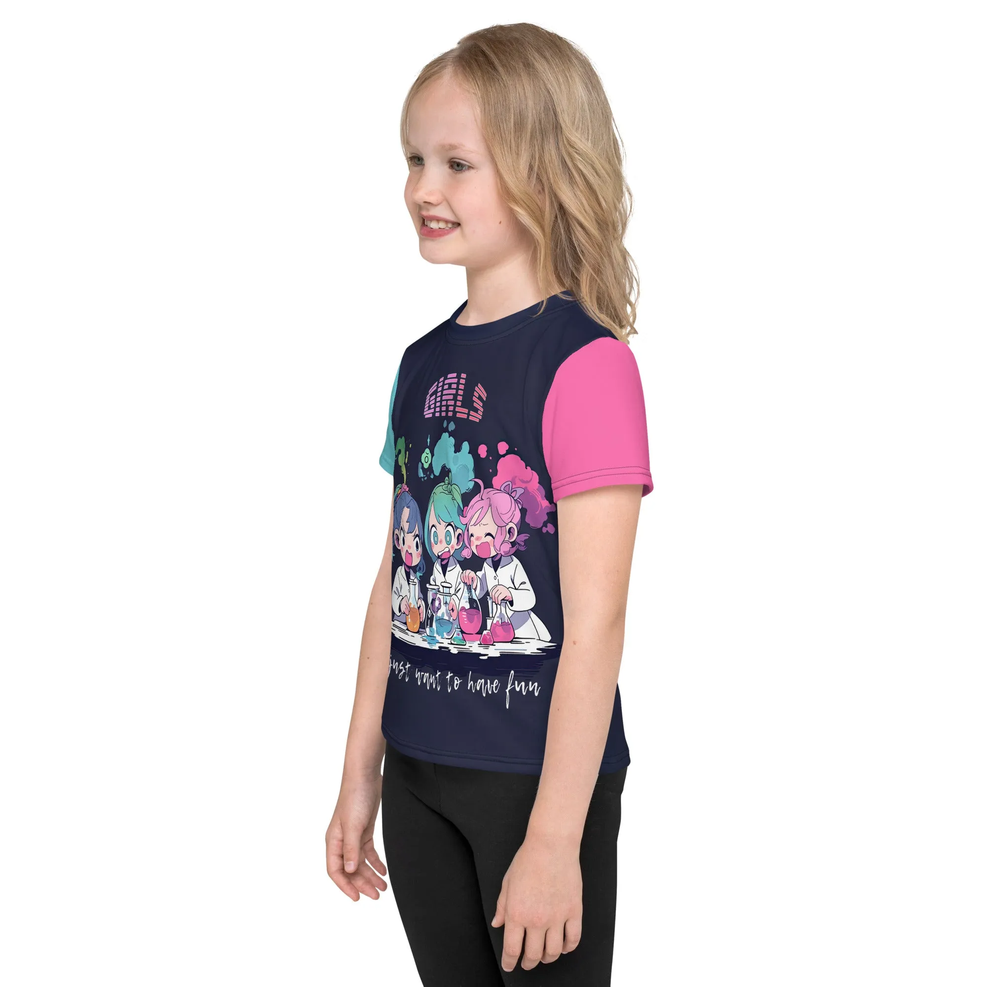 Kids T-Shirt Girls Just Want to Have Fun