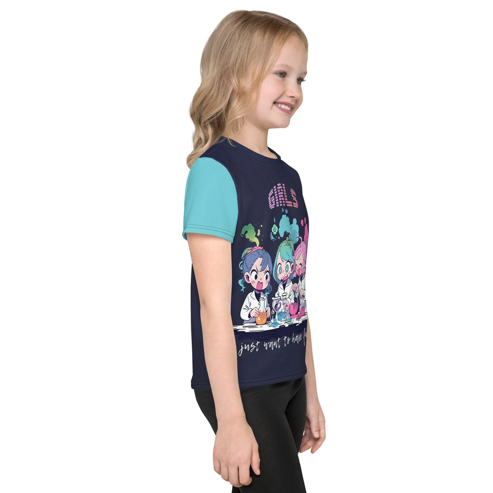 Kids T-Shirt Girls Just Want to Have Fun