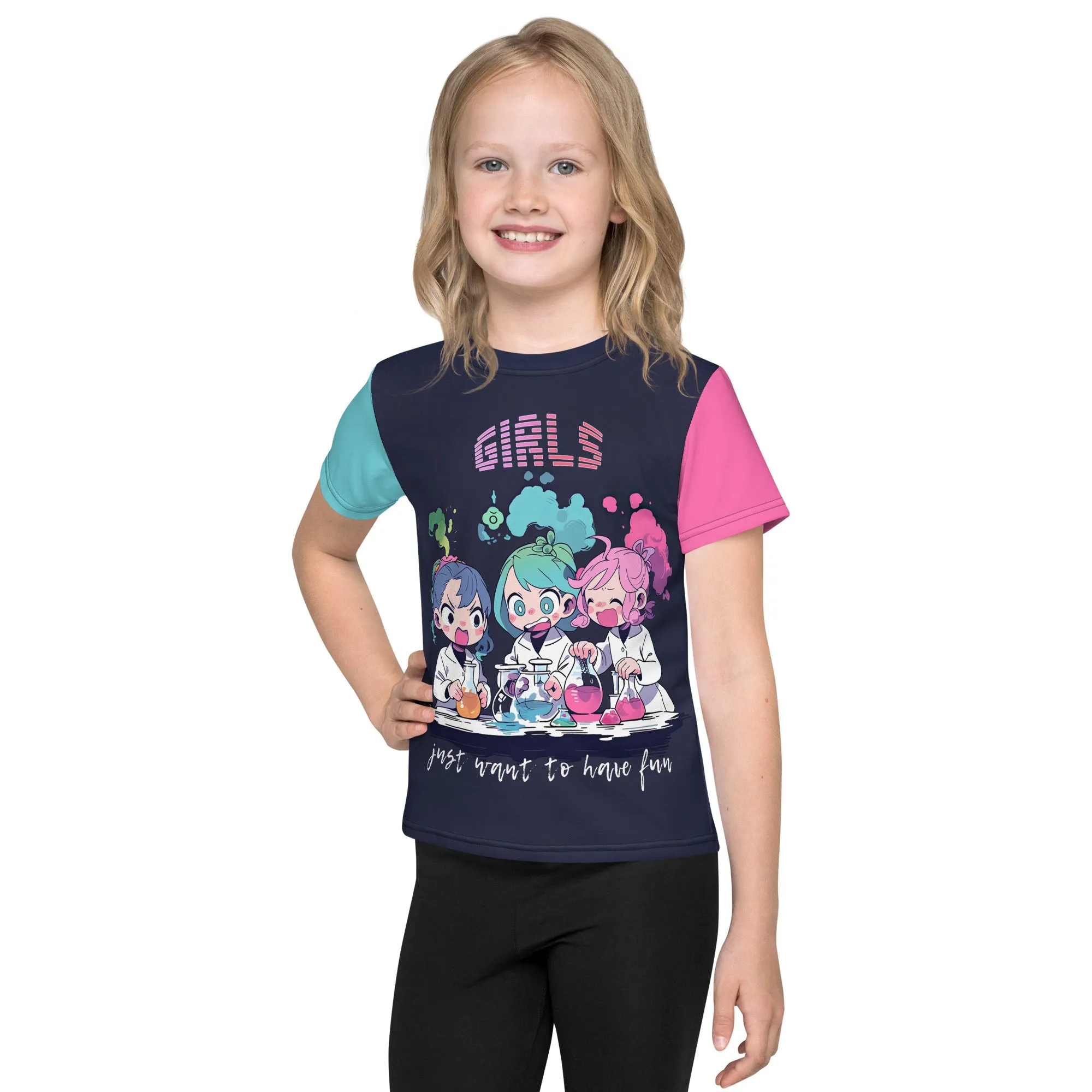 Kids T-Shirt Girls Just Want to Have Fun