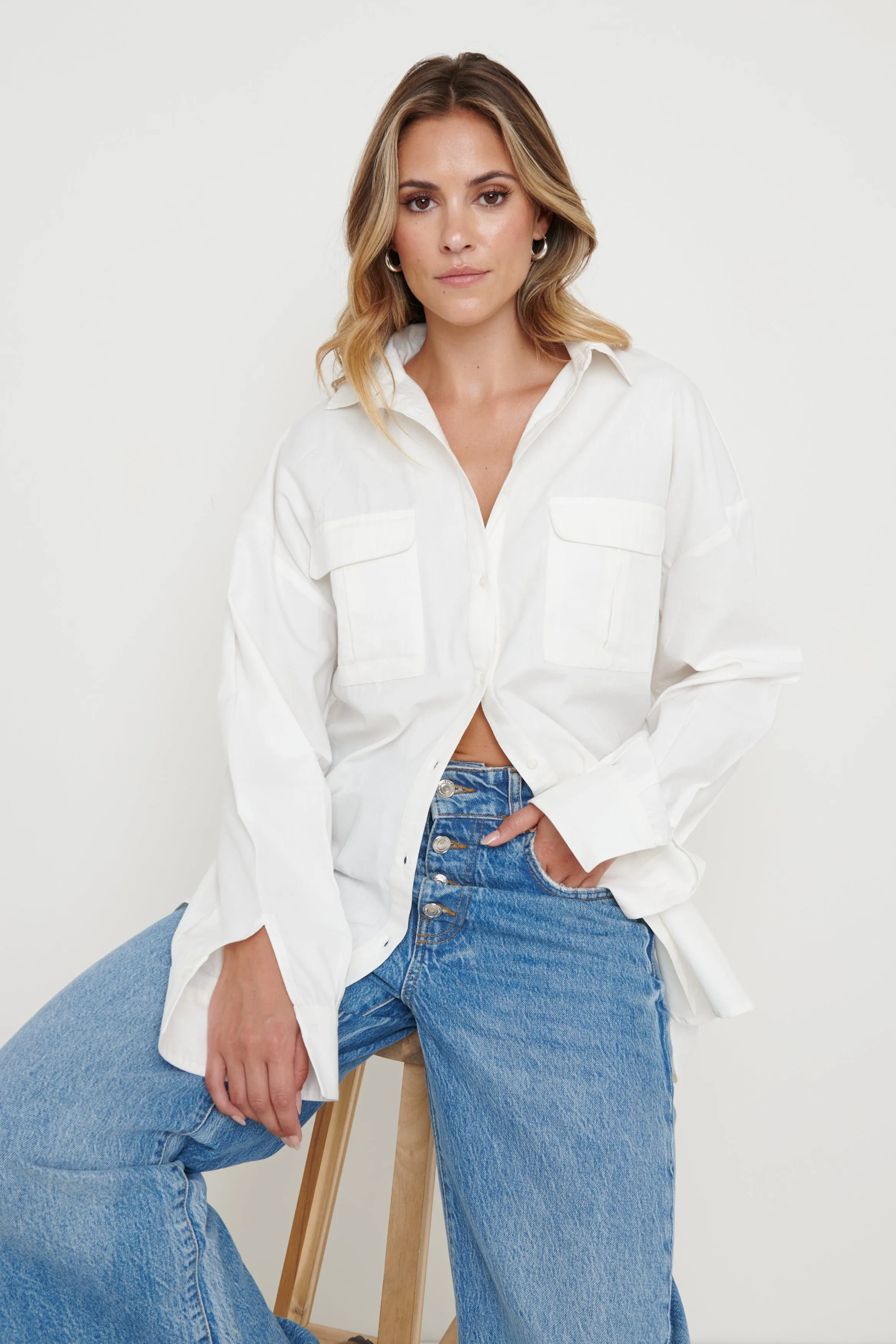 Max Utility Shirt - Crisp White