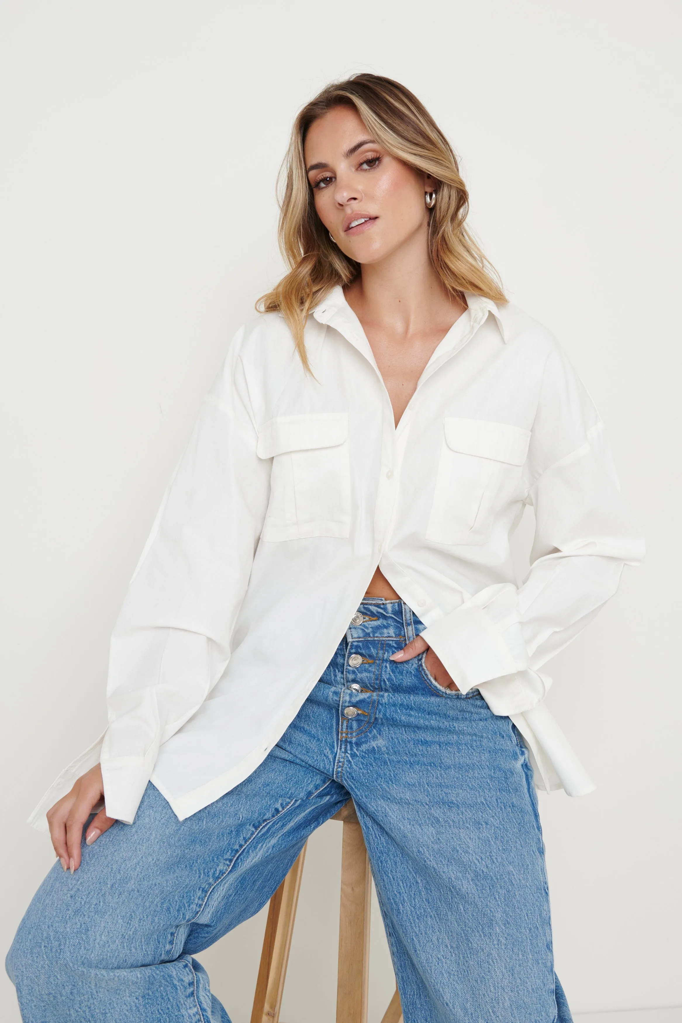 Max Utility Shirt - Crisp White