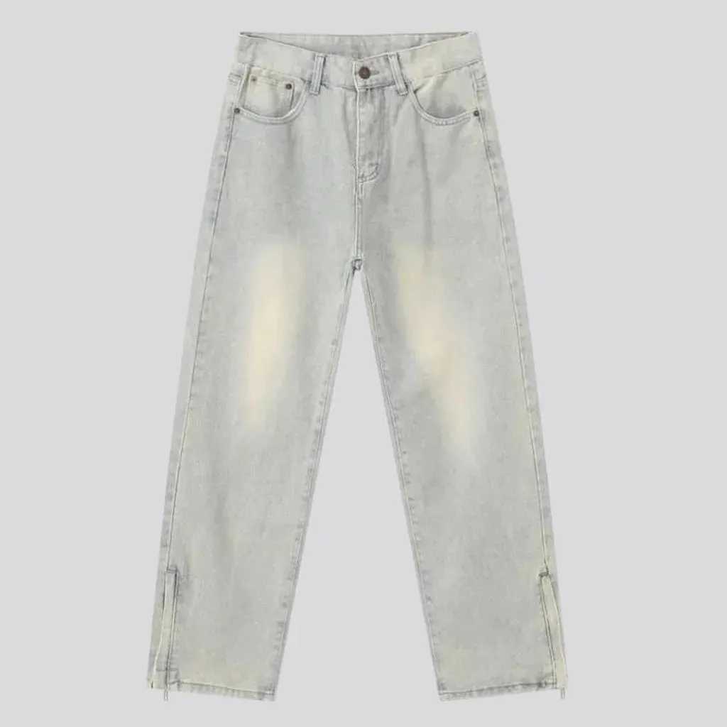 Mid-waist stylish jeans for men