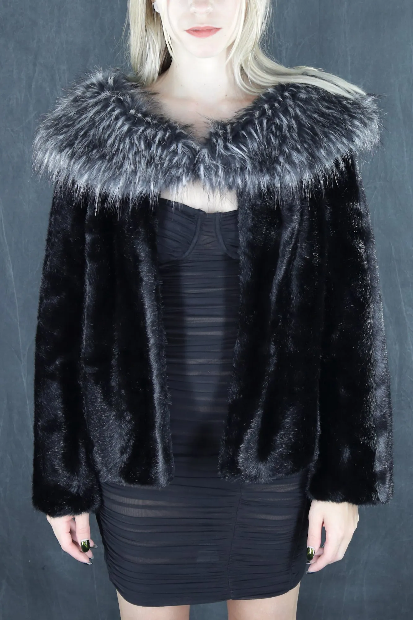Nine West Faux Fur Jacket - Medium