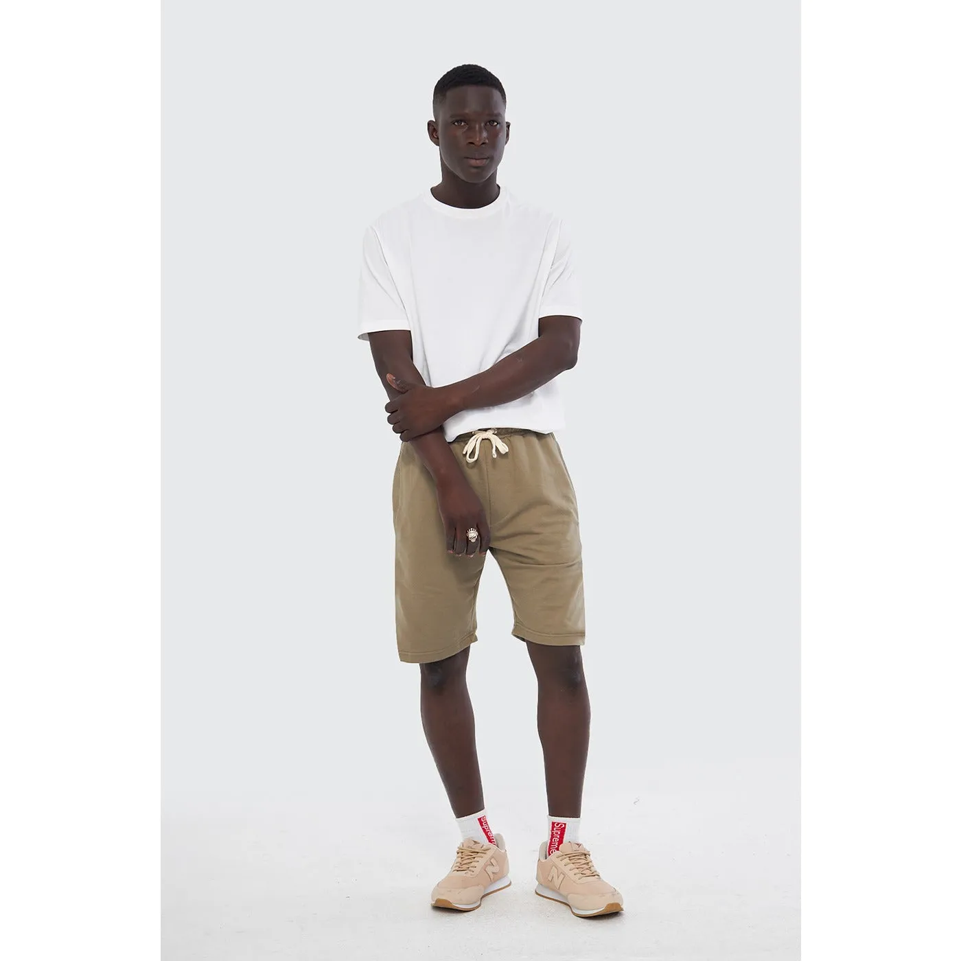 Olive Relaxed Fit Shorts
