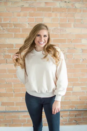 Popcorn Sweater | Cream