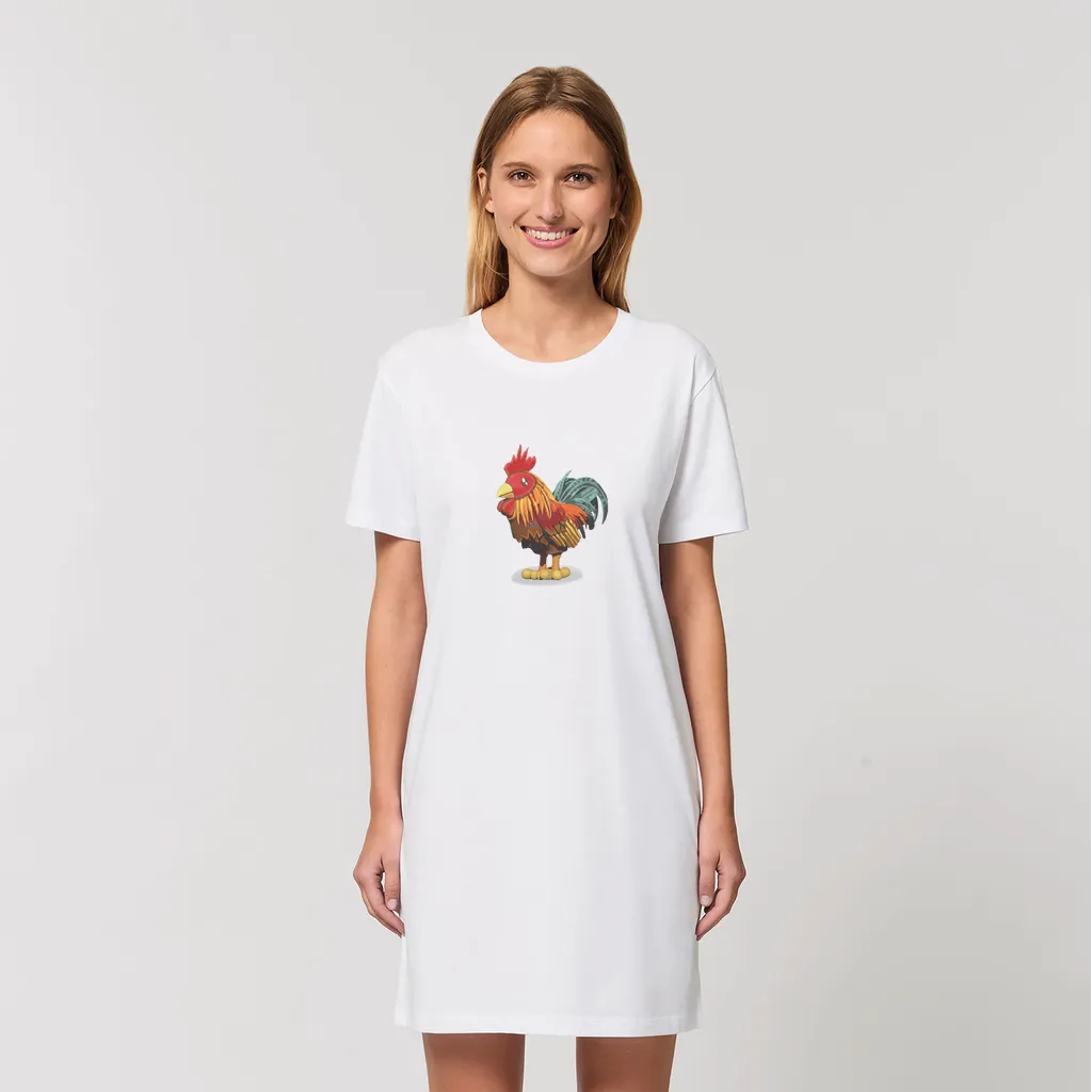 Rooster Organic T-Shirt Dress
