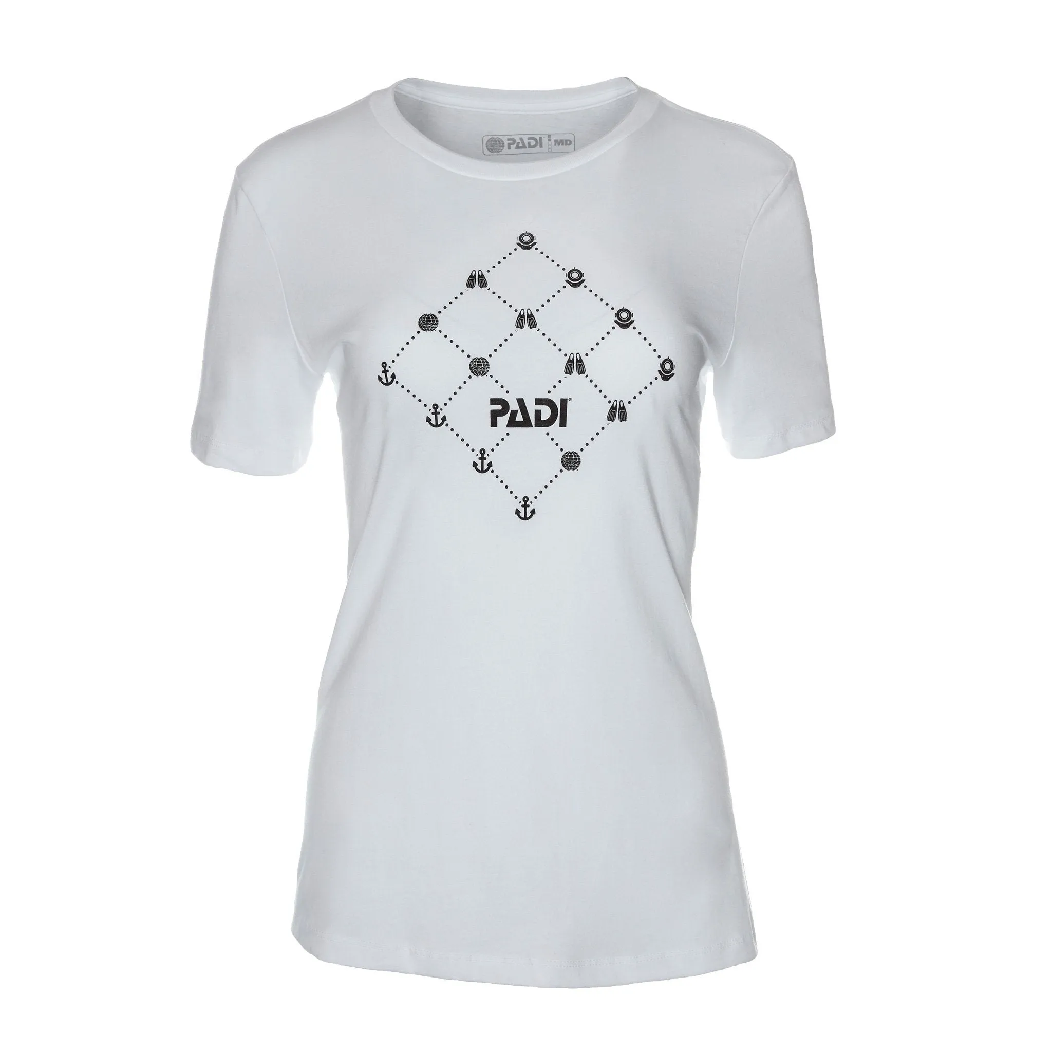 Scuba Pattern Tee - Crisp White