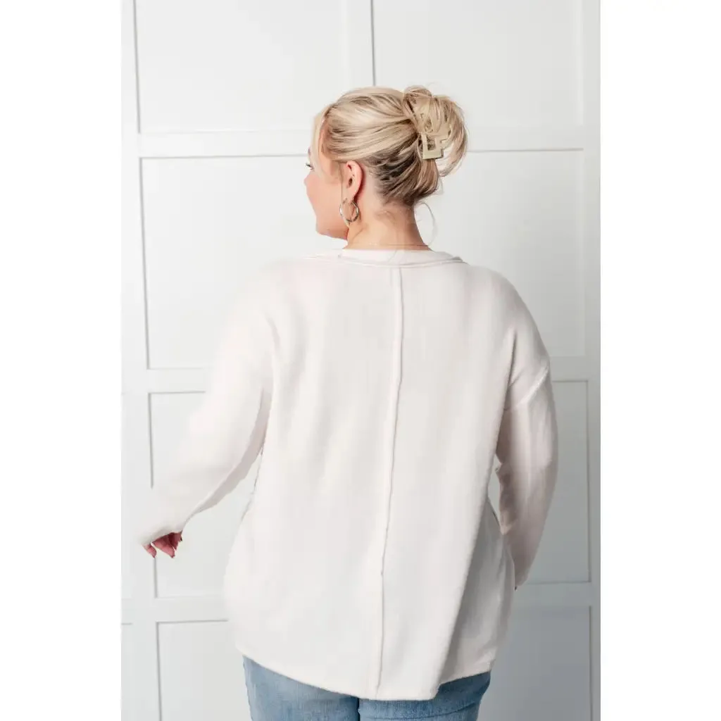 Simply Soft Sweater in Sand Beige
