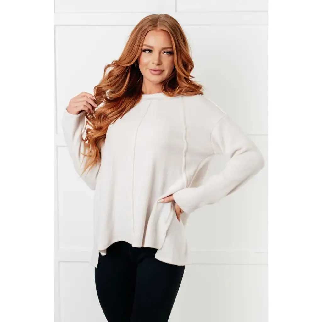 Simply Soft Sweater in Sand Beige