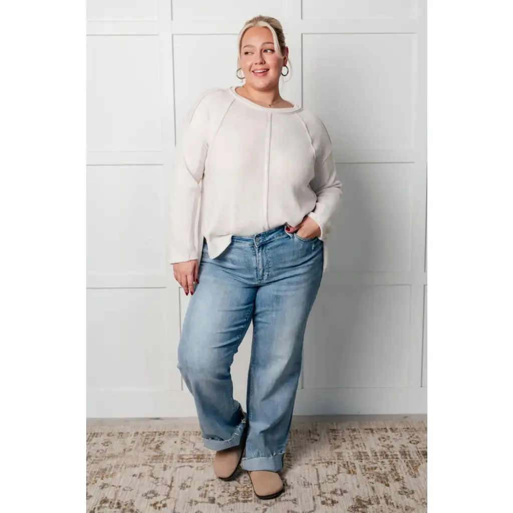 Simply Soft Sweater in Sand Beige