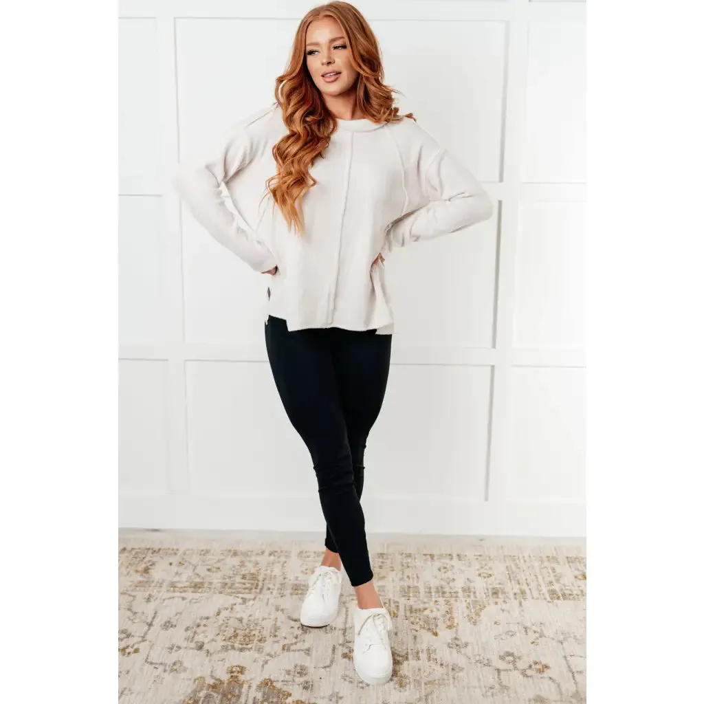 Simply Soft Sweater in Sand Beige