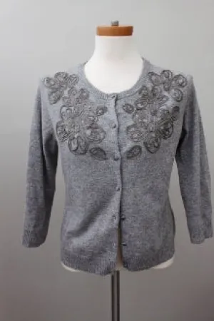 Soft Autumn Pebble Embroidered Sweater