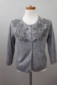 Soft Autumn Pebble Embroidered Sweater