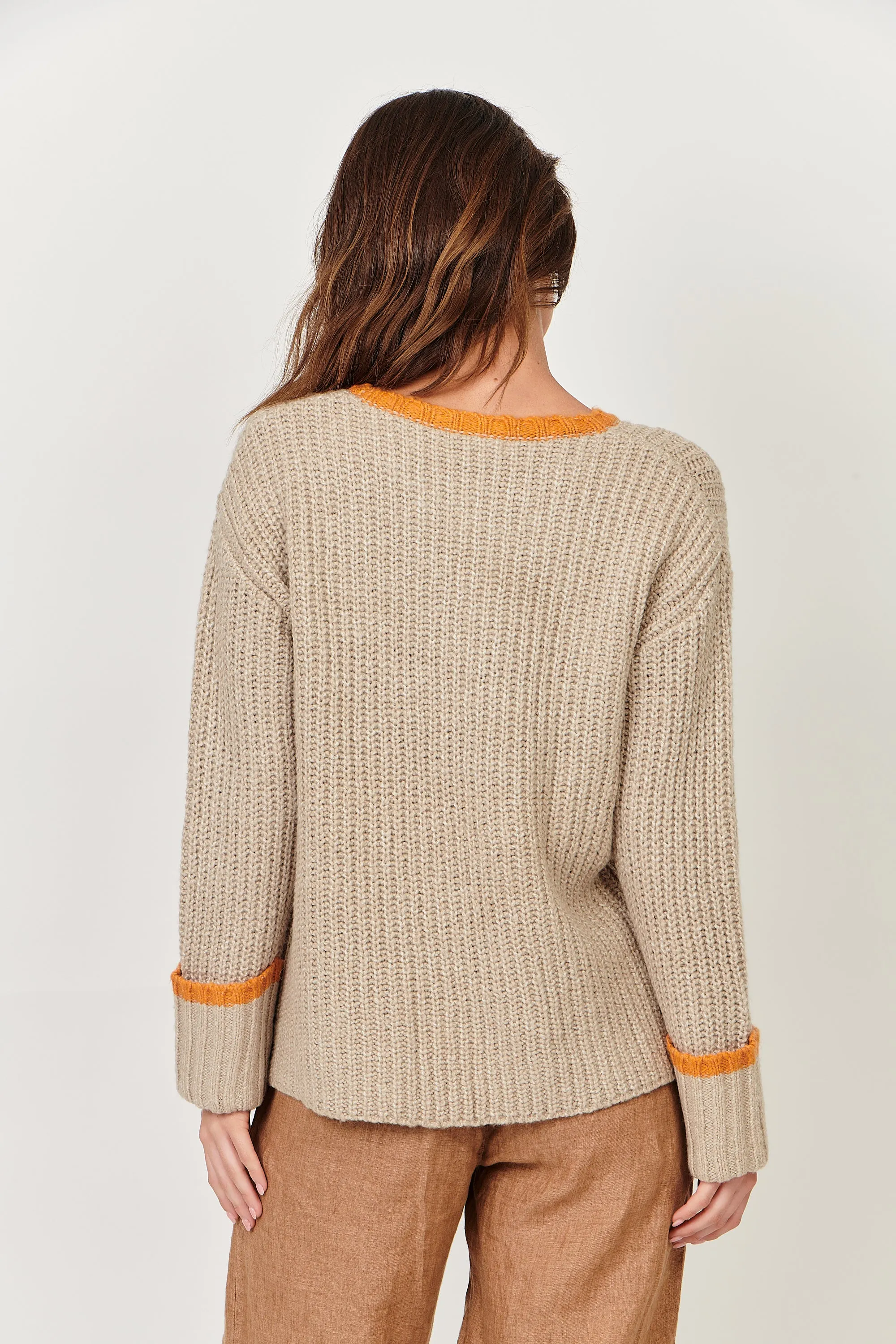 Soft Contrasting Jumper