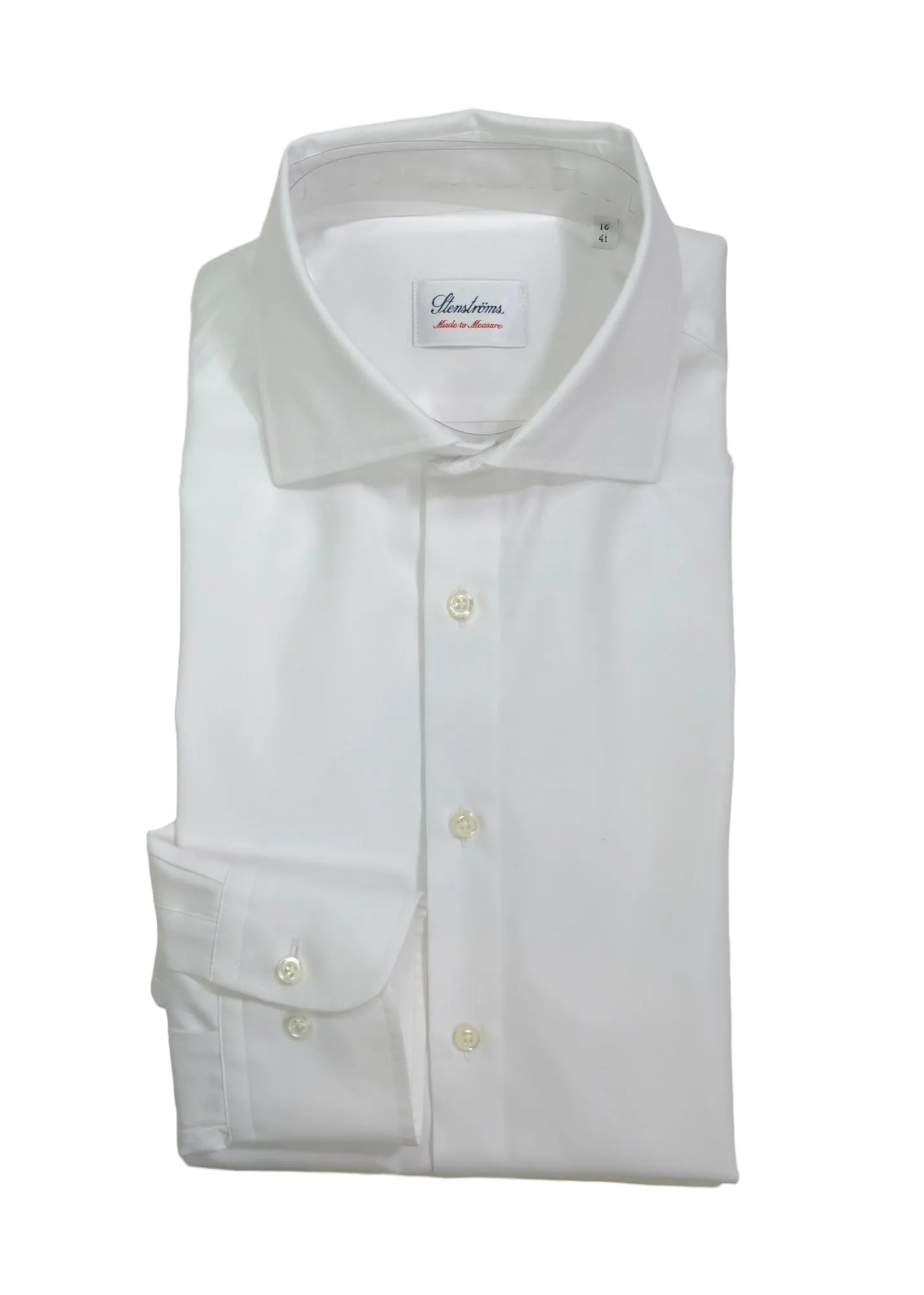 Stenströms - Crisp White Poplin Shirt 41