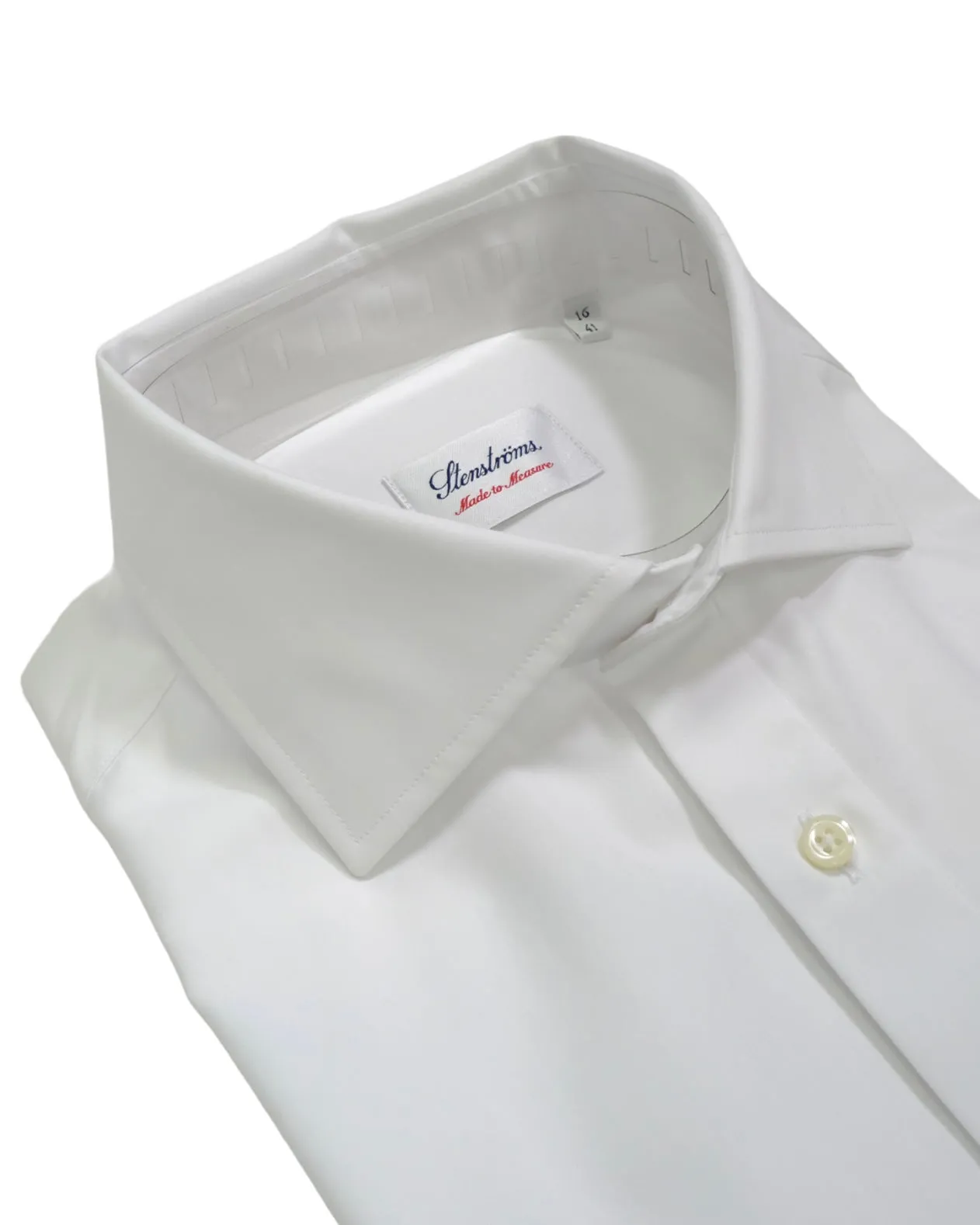 Stenströms - Crisp White Poplin Shirt 41