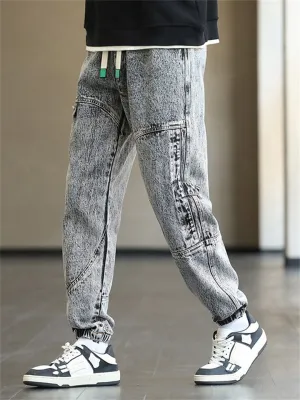Stylish Male Large Size Hip Hop Straight Leg Jeans