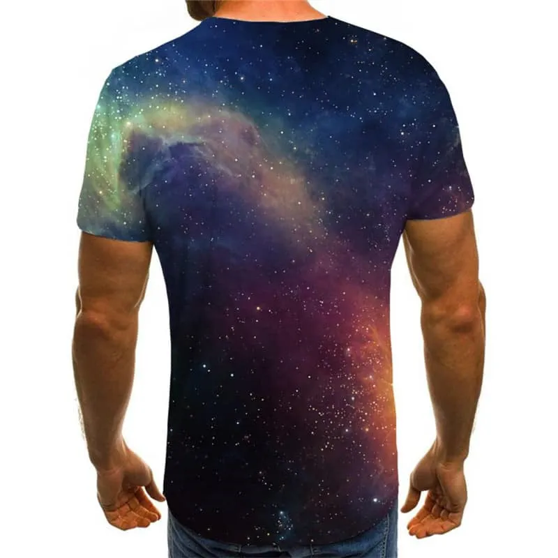 t shirt abstract  personality Casual  fun geometric colorful art art costume men's Cool