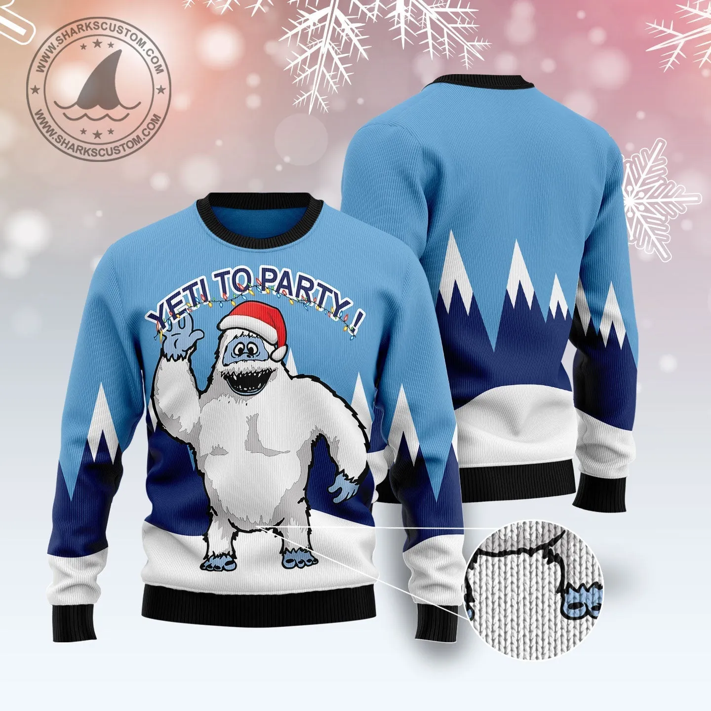 Ugly Sweater JulesRoche All-Over-Print Cozy Winter Top