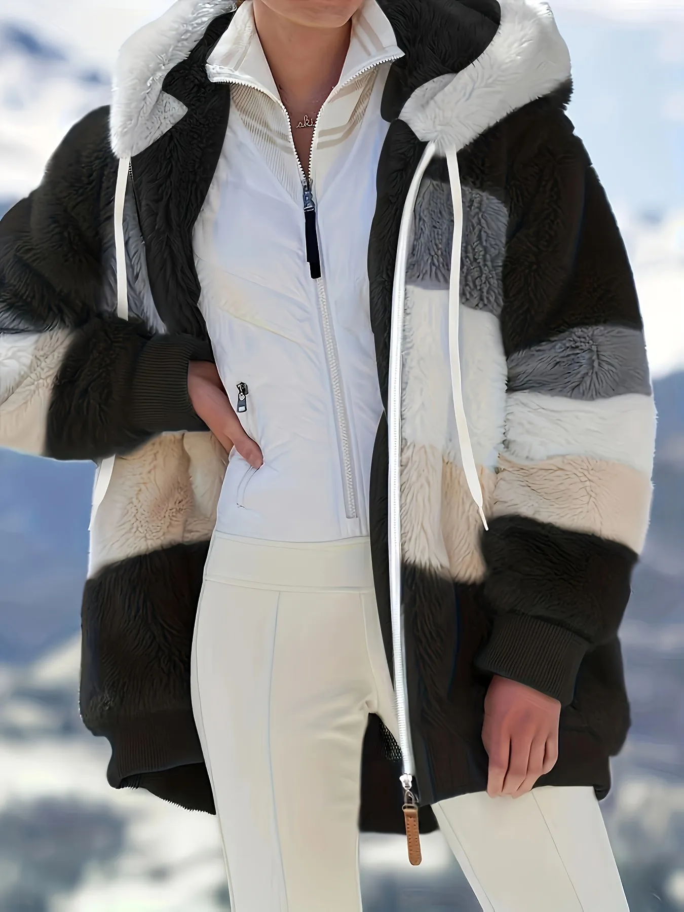 Ultimate Warm Hooded Coat with Drawstring Detail - Your Go-To Choice for Staying Cozy and Stylish in All Seasons