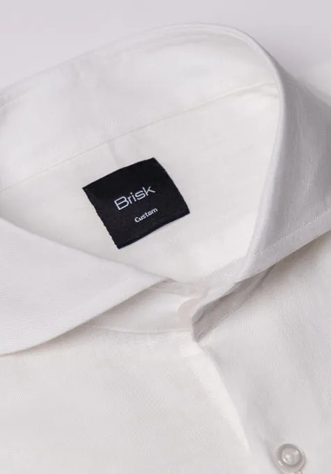 White Crisp Linen Shirt